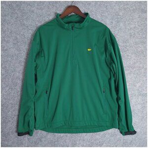 Masters Tech Windbreaker Large Mens Green Augusta Golf Performance Pullover